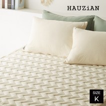 하우지안 보니움 알러지케어 누빔 침대패드 SS/Q/K, 버터옐로우