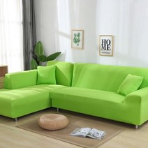 솔리드 코너 소파 커버 탄성 소재 스킨 프로텍터 애완 동물 체인용 L 모양 안락 의자, Large(190-230cm) 1pc, CHINA, color 19