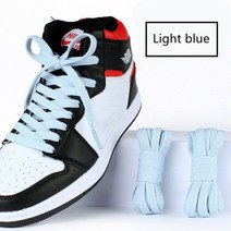 테니스 스트링 거트 에어 포스 신발 끈 스니커즈 캔버스 남성용 여성용 36 색상 농구화, 140cm, Light blue