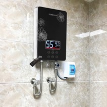 전기 온수기 가정용 항온 작은욕조 샤워 급수 미용실, 8000W 황금색  온수 33% 증가