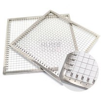 실석쇠 구이판 바베큐 그릴판 고기판 사각 십자 350, 350×350mm