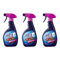 비트 O2 얼룩제거제 500ml 3개입 라이온코리아 세제 찌든때 세탁보조제 찌든