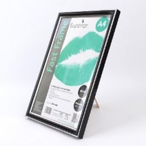 A4 블랙크롬 스탠드액자 홍보물 광고 메뉴판 안내문 카페 매장 식당 다용도 아크릴, 본품