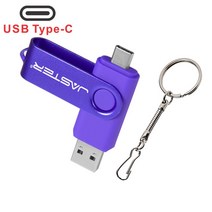 JASTER 고속 USB Flash Drive 2.0 4 기가바이트 8 16 32 64 128 TYPE-C 2 in 1 펜 비즈니스 affairs 방수 P, 07 보라색_02 8GB