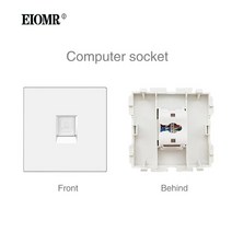 디자인 소켓 플러그 멀티탭 eiomr 벽 모듈 스테인레스 스틸 패널 전원 터치 스위치 rj45 hdmi 무료 조합 86 스퀘어 박스에 적합, 컴퓨터, 110-250v