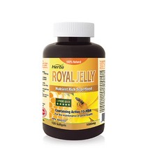 로얄젤리 캡슐 120액상캡슐 프리미엄 로열젤리 2000mg 허바 캐나다산, 1병/120캡슐, 1개