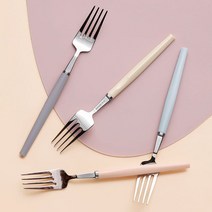 시에르 설렘 시에르 설렘 디너포크 2P, 베이지+그레이