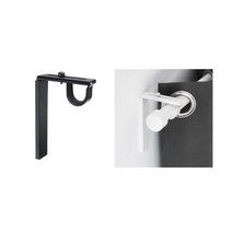 이케아 커튼봉 브래킷 1P 브라켓 고정 천장 BETYDLIG 베튀틀리그, 색상, 블랙