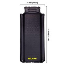 Pelican 자체 팽창 슬리핑 패드 베개 및 팔걸이 포함 캠핑 장비 - 방수 접이식 경량 에어 매트리스 하이킹 배낭여행을 위한 메모리 폼 수면 매트 여행 액세서리 블랙 12