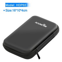인클로저 Rocketek 휴대용 외부 하드 디스크 보호 스지 가방 2.5 "hdd 드라이브 커버 인클로저 전원, 한개옵션1, 02 HDP02