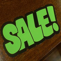 대형 마트 백화점 시설 상품 진열 문자형 쇼카드 6매, 제품선택, SALE