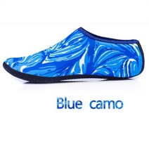 남성여성 방수 미끄럼 방지 수영 다이빙 양말 플랫 샌들 비치 스노클링 신발 커버 범용 멀티 사이즈, Blue Camo+3XS 22-25