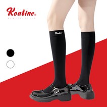 콘티네 쿨니삭스 1+1 아이스핏 섬머 여성 골프 라운딩 여름용 신축성, 니삭스 블랙, 오버니삭스 블랙