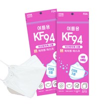 여름용 허의원마스크 KF94 황사방역 대형 화이트-20매