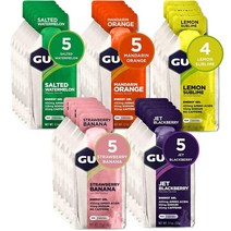 GU Energy 오리지널 스포츠 뉴트리션 에너지 젤 어솔티드 프푸티 맛 24개입, Assorted Fruity Flavors