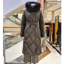 에이비에프지 ab.f.z 폭스퍼 벨티드 덕다운 롱패딩 AFW4QD01K