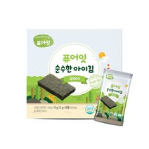 퓨어잇 순수한 아이김, 김100%, 15g, 10개
