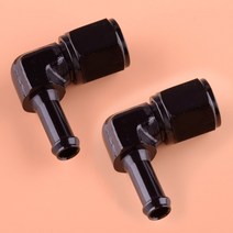 자동차 회전 90 도 6AN 3/8 & 5/16 바브 암 피팅 어댑터 연료 라인 펌프 필터 알루미늄 합금 액세서리