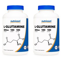 뉴트리코스트 L-글루타민 800mg 캡슐 글루텐 프리, 180정, 2개