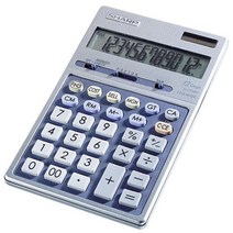 Sharp EL339HB 세미 데스크 이그제큐티브 메탈 탑 12자리 계산기