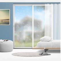 유리창 창문 사생활보호 불투명 시트지 카페 필름지, 유리창시트 씨블루