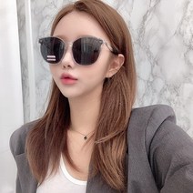 VANANA2 남여공용 플랫바 투명 원톤블랙 선글라스