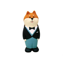 고양이 피규어 세트 커플 웨딩 컬렉션 귀여운 테이블 장식 선물, 시바견 신랑