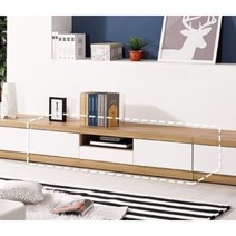 낮은 모던 티브이다이 1500 거실 수납장 (11종) 얇은 TV 자취방 AV장 서랍, B_블랙화이트