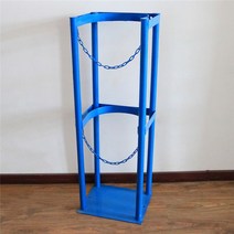 가스통 거치대 산소통 고정 LPG 보관대 보관함, 40L 블루