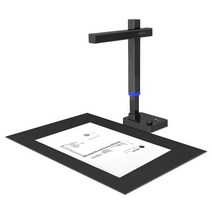 북스캐너 북스캔 CZUR 샤인 울트라 프로 24MP 문서 휴대용 USB 최대 A3 높이 조절 가능, 1.Black