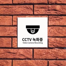 M.LAB cctv 표지판 명패 현판 도어사인 이쁜간판 2, 흰색5T