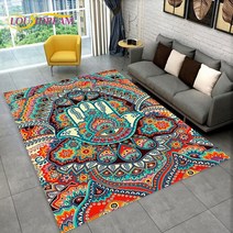 Nazar Evil Eye Tree of Life 영역 러그 가정용 카펫 거실 침실 소파 도어매트 주방 장식 어린이 놀이 미끄럼 방지 바닥 매트, 32.40x60cm15x23in - 5