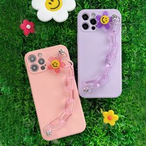 [아이폰]Linkvu 코튼 써니데이 투명스트랩 컬러 소프트케이스 iPhone 14플러스 13프로 12미니 11 XS 맥스 X