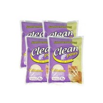 클린파우즈4LX6개 고양이응고모래고양이배변모래응고형모래고양이화장실배변모래배변용모래, 클린파우즈4LX6개 /고양이응고모