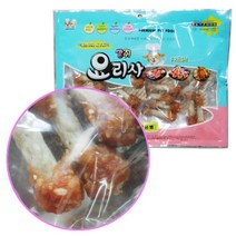 강아지 바삭 쌀튀밥 덤벨 육포 껌 300g 3팩 사모예드, 1개, 낱개