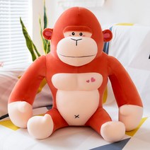 몽클 쿠션 털솜 금강오랑우탄 대전 고질라 난감 오랑우탄인형, C04-80센티, T01-주황색 보수 킹콩