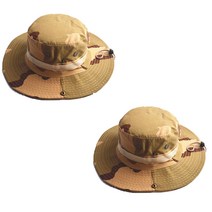 엘마운틴 밀리터리 부니햇 정글모자 2개 남성 사파리 등산모자, 패턴32+패턴32