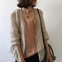 SAMARA 봄 여름 린넨가디건 린넨자켓 린넨 마자켓
