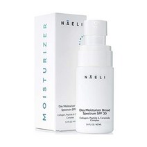 NAELI 페이스 모이스처라이저 SPF 30 방지 콜라겐 펩드 크림 - 히알루론산 파라벤 프리 논코메도제닉 선스크린 함유 가벼운 수분 1.4