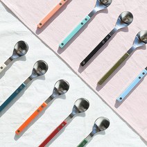 보겐 커트러리 양식기 쌍띠에 스텐 티스푼 실버, 한식숟가락, 실버 - 그린