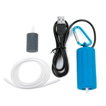 휴대용산소통 산소캔 산소호흡기 휴대용 소형 USB 수족관 무음 산소 공기 펌프 물고기 탱크 음소거 에너지 절약 압축기, [01] BL
