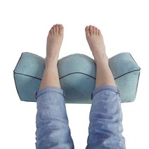 다리베개 다리저림 방지 숙면유도 임산부 발쿠션, 밝은회색격자무늬
