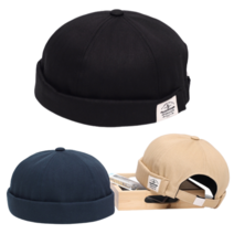 사숑 국산 면100% 여름 빅사이즈 대두 남자 와치캡 레옹 창없는 골무 비니 모자 왓치캡