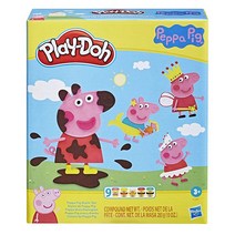 Play-Doh 페파 피그 스타일링 세트 모델링 컴파운드 캔 9개 및 액세서리 11종 포함