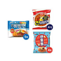 [킹스랜드] 비빔세트 팔도 비빔면 5개 + 오뚜기 진비빔면 4개 + 농심 배홍동 비빔면 4개, 10세트