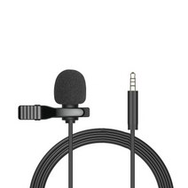 핀 방송용 휴대용 SNS 마이크 1.5m 미니 라발리에 콘덴서 클립 온 옷깃 유선 3.5mm mikrofo microfon for
