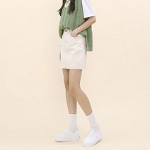 스콰즈 스커트 SARP030 3COLOR 여성 화이트데님 미니스커트