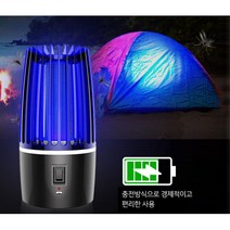 저소음 전기충격기 모기퇴치등 해충박멸기 램프형모기, 그레이