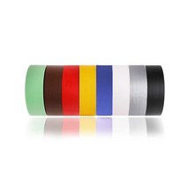 _칼라 면 테이프 무광 50mm x 50M 청테이프 청면테이프 OPP테이프 포장테이프 스카치테이프 박스테이프 청테잎 포장테잎, 백색