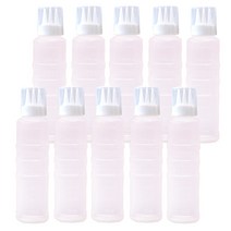 국내 생산 업소용 잘라쓰는 소스통 3구 뚜껑 포함, 10개, 400ml